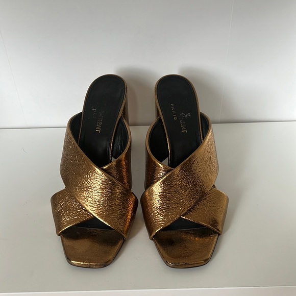 Saint Laurent LouLou Gold mule 37.5 - Picture 1 of 7